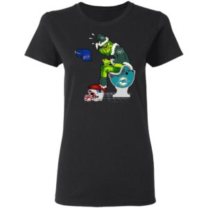 Santa Grinch New York Jets Shit On Other Teams Christmas Sweater, Shirt
