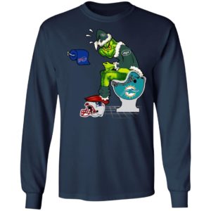 Santa Grinch New York Jets Shit On Other Teams Christmas Sweater, Shirt