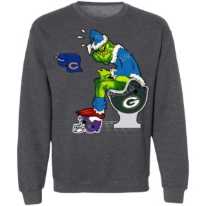 Santa Grinch Detroit Lions Shit On Other Teams Christmas Sweater, Shirt