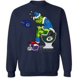 Santa Grinch Detroit Lions Shit On Other Teams Christmas Sweater, Shirt