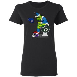 Santa Grinch Detroit Lions Shit On Other Teams Christmas Sweater, Shirt