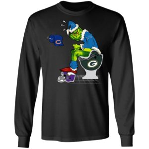 Santa Grinch Detroit Lions Shit On Other Teams Christmas Sweater, Shirt