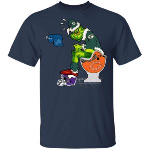 Santa Grinch Green Bay Packers Shit On Other Teams Christmas Sweater, Shirt