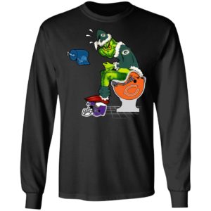 Santa Grinch Green Bay Packers Shit On Other Teams Christmas Sweater, Shirt