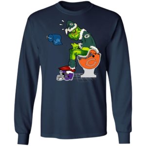 Santa Grinch Green Bay Packers Shit On Other Teams Christmas Sweater, Shirt