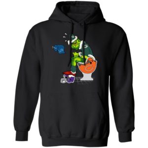 Santa Grinch Green Bay Packers Shit On Other Teams Christmas Sweater, Shirt