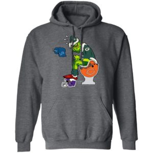 Santa Grinch Green Bay Packers Shit On Other Teams Christmas Sweater, Shirt
