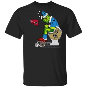 Santa Grinch Carolina Panthers Shit On Other Teams Christmas Sweater, Shirt
