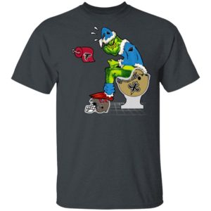 Santa Grinch Carolina Panthers Shit On Other Teams Christmas Sweater, Shirt