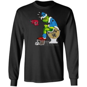 Santa Grinch Carolina Panthers Shit On Other Teams Christmas Sweater, Shirt