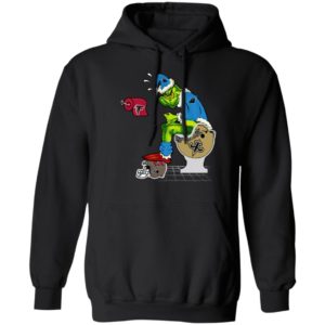 Santa Grinch Carolina Panthers Shit On Other Teams Christmas Sweater, Shirt