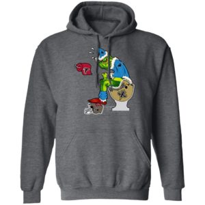 Santa Grinch Carolina Panthers Shit On Other Teams Christmas Sweater, Shirt
