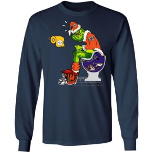 Santa Grinch Cincinnati Bengals Shit On Other Teams Christmas Sweater, Shirt