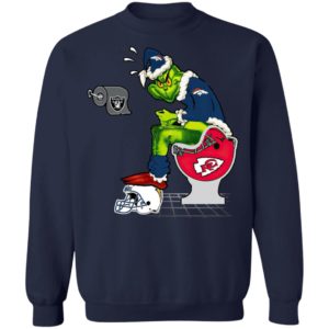Santa Grinch Denver Broncos Shit On Other Teams Christmas Sweater, Shirt