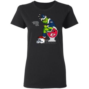Santa Grinch Denver Broncos Shit On Other Teams Christmas Sweater, Shirt