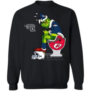 Santa Grinch Denver Broncos Shit On Other Teams Christmas Sweater, Shirt