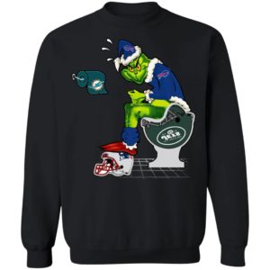 Santa Grinch Buffalo Bills Shit On Other Teams Christmas Sweater, Shirt