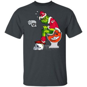 Santa Grinch Kansas City Chiefs Shit On Other Teams Christmas Sweater, Shirt