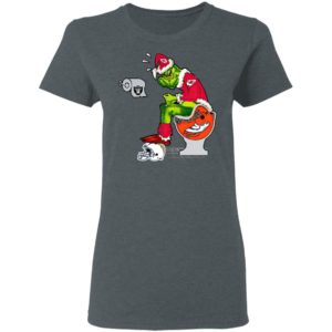 Santa Grinch Kansas City Chiefs Shit On Other Teams Christmas Sweater, Shirt