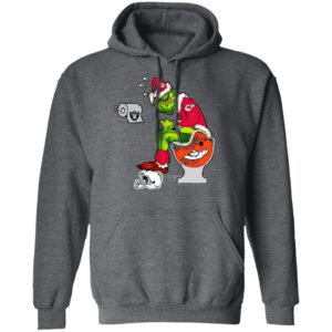 Santa Grinch Kansas City Chiefs Shit On Other Teams Christmas Sweater, Shirt