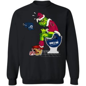 Santa Grinch Arizona Cardinals Shit On Other Teams Christmas Sweater, Shirt