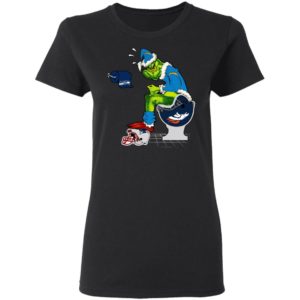 Santa Grinch Los Angeles Chargers Shit On Other Teams Christmas Sweater, Shirt