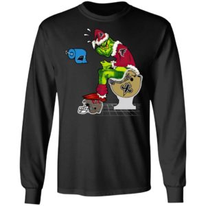 Santa Grinch Atlanta Falcons Shit On Other Teams Christmas Sweater, Shirt