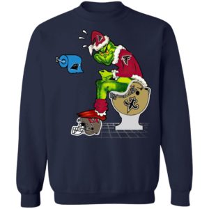 Santa Grinch Atlanta Falcons Shit On Other Teams Christmas Sweater, Shirt