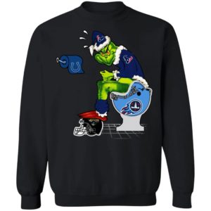 Santa Grinch Houston Texans Shit On Other Teams Christmas Sweater, Shirt