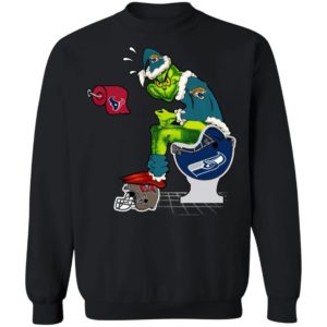 Santa Grinch Jacksonville Jaguars Shit On Other Teams Christmas Sweater, Shirt