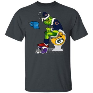 Santa Grinch Chicago Bears Shit On Other Teams Christmas Sweater, Shirt