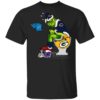 Santa Grinch Green Bay Packers Shit On Other Teams Christmas Sweater, Shirt
