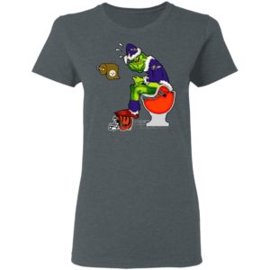 Santa Grinch Baltimore Ravens Shit On Other Teams Christmas Sweater, Shirt