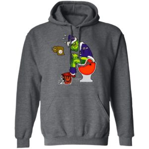 Santa Grinch Baltimore Ravens Shit On Other Teams Christmas Sweater, Shirt