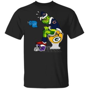 Santa Grinch Chicago Bears Shit On Other Teams Christmas Sweater, Shirt