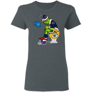 Santa Grinch Chicago Bears Shit On Other Teams Christmas Sweater, Shirt