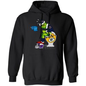 Santa Grinch Chicago Bears Shit On Other Teams Christmas Sweater, Shirt