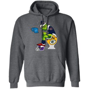 Santa Grinch Chicago Bears Shit On Other Teams Christmas Sweater, Shirt