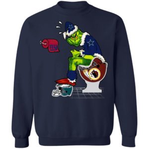 Santa Grinch Dallas Cowboys Shit On Other Teams Christmas Sweater, Shirt