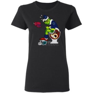 Santa Grinch Dallas Cowboys Shit On Other Teams Christmas Sweater, Shirt