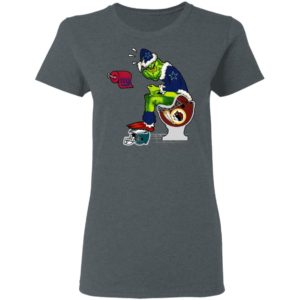 Santa Grinch Dallas Cowboys Shit On Other Teams Christmas Sweater, Shirt