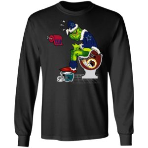 Santa Grinch Dallas Cowboys Shit On Other Teams Christmas Sweater, Shirt