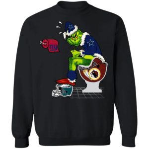 Santa Grinch Dallas Cowboys Shit On Other Teams Christmas Sweater, Shirt