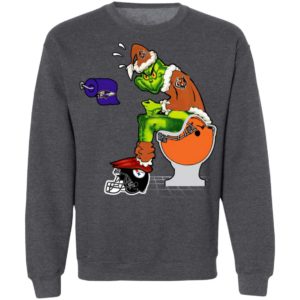 Santa Grinch Cincinnati Bengals Shit On Other Teams Christmas Sweater, Shirt