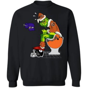 Santa Grinch Cincinnati Bengals Shit On Other Teams Christmas Sweater, Shirt