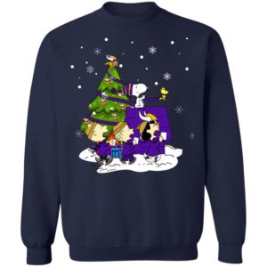 Snoopy The Peanuts Minnesota Vikings Christmas Sweater