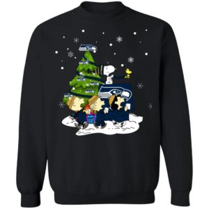 Snoopy The Peanuts Seattle Seahawks Christmas Sweater