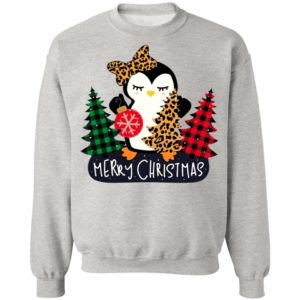 Penguin Merry Christmas Tree Ball Sweatshirt