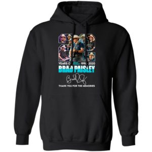 22 Years Of Brad Paisley 1992 2020 Brad Paisley Thank You For The Memories Signature Shirt
