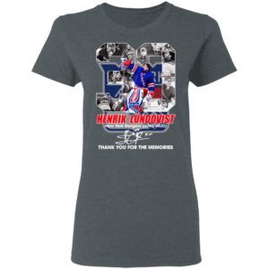30 Henrik Lundqvist New York Rangers 2005 2020 Thank You For The Memories Signature Shirt